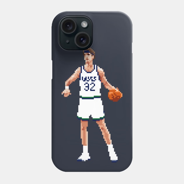 Christian Laettner Pixel Standing Phone Case by qiangdade