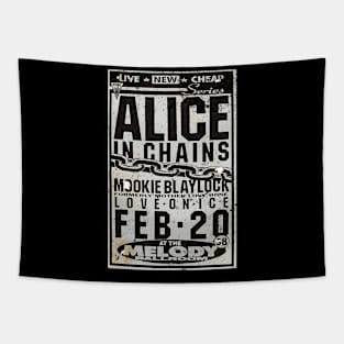 Alice In Chains Pearl Jam Vintage Poster Tapestry