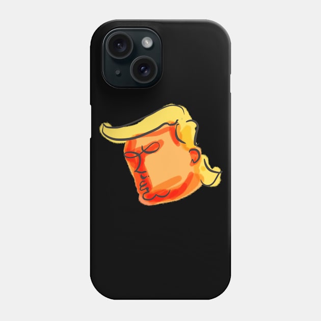 Trump Is A Liar Original Illustration Phone Case by screamingfool