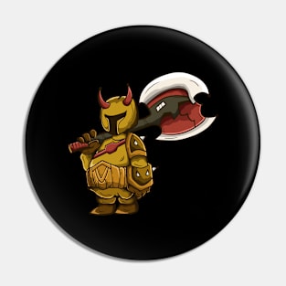 Armor Warrior Boy Illustration Pin