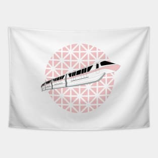 Millennial Pink Epcot Monorail Tapestry