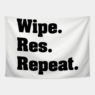 Wipe. Res. Repeat. MMO Classic Tapestry