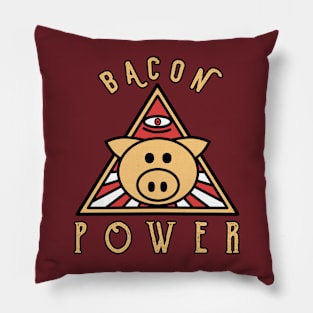 Bacon Power Illuminati Pillow