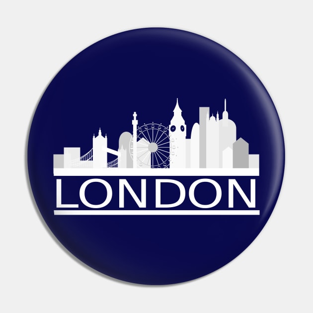 London Skyline Pin by FelippaFelder