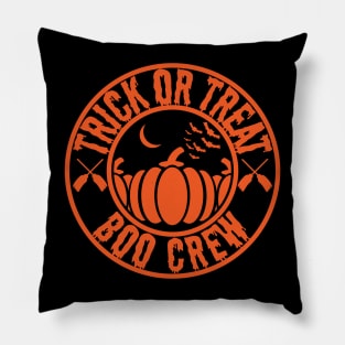 Trick or treat boo crew Pillow