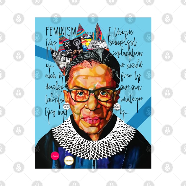 Ruth Bader Ginsburg by DomoINK