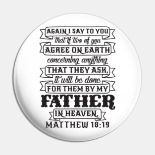 Matthew 18:19 Pin