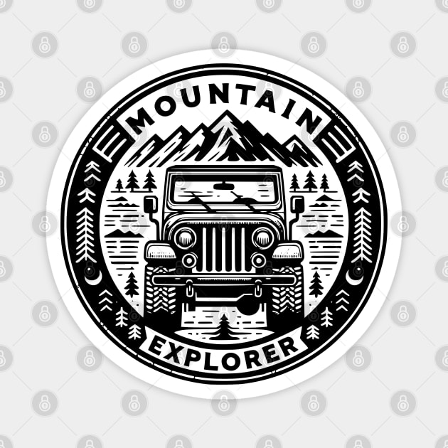 Mountain Explorer Tee Magnet by Kicosh