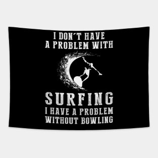 Riding Waves of Laughter - Embrace Surfing with a Smile! Tapestry