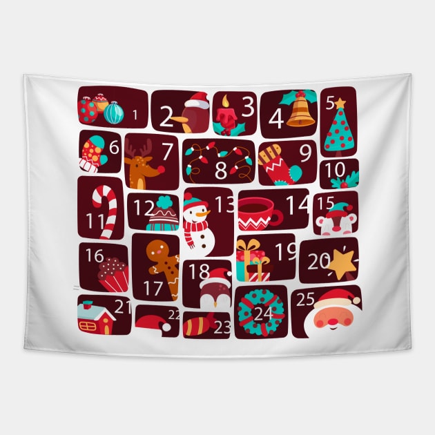 Advent Calendar Tapestry by Mako Design 