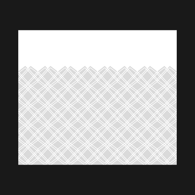 Zigzag geometric pattern - gray and white. by kerens