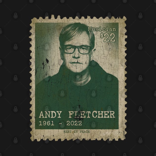 Engraved Vintage Style - Andy Fletcher by Chillashop Artstudio