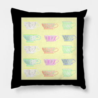 Teacups Pillow