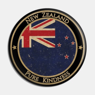 Vintage New Zealand Oceania Oceanian Flag Pin