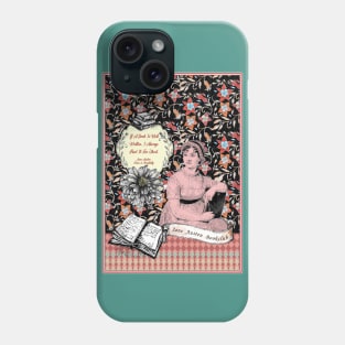 Jane Austen - Quote about reading Phone Case