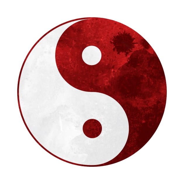 Red Yin Yang Symbol by Rebellion10