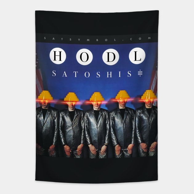 HODL Satoshis Freedom of Choice Tapestry by Satoshi Symbol