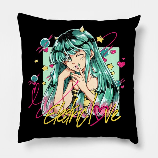 Electric love Pillow by sarahchibi