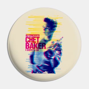 Chet Baker tour graphic Pin