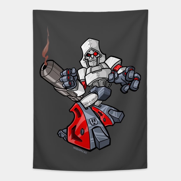 GEN1 - MEGATRON: Graff Style Tapestry by ROBZILLA