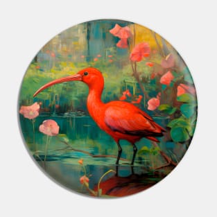 Jungle Vibes - Red Ibis II Pin