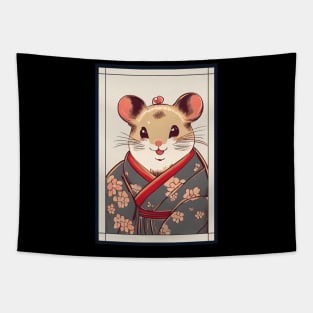 Hamster Japanese with kimono vintage Tapestry