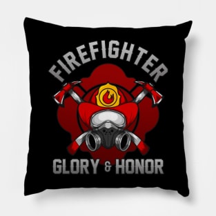 Glory and Honor Fire Fighter Pillow