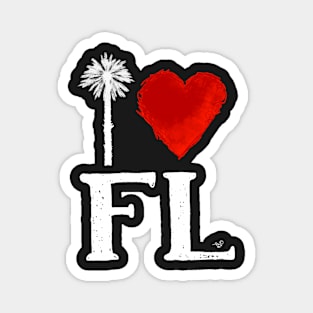I Heart Florida (remix) by Tai's Tees Magnet