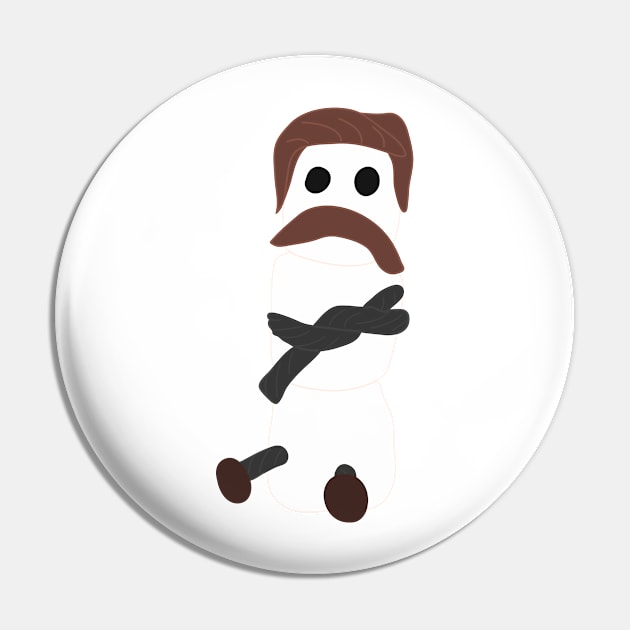 Marshmallow Candy Ron Swanson Pin by bwoody730