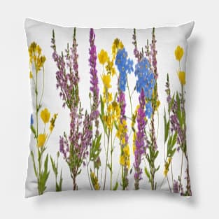 Lavender Wild Flowers Pillow