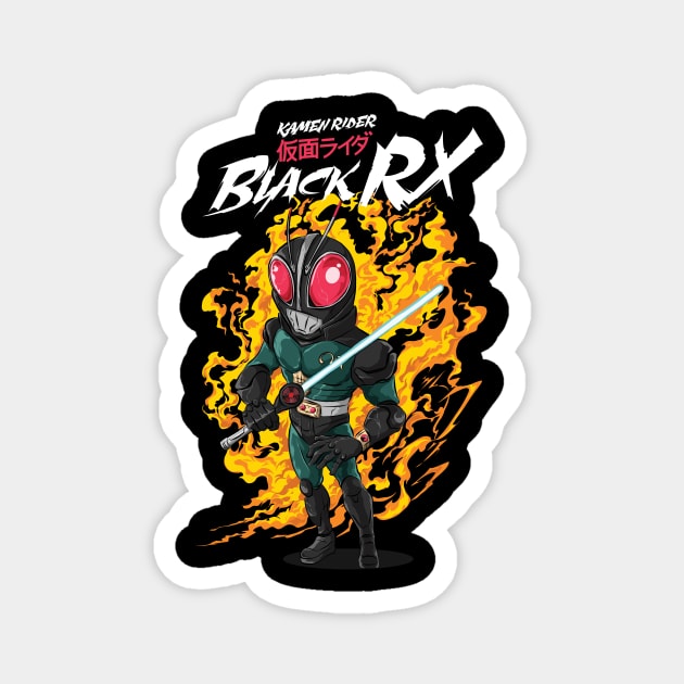 Kamen Rider Black RX Magnet by harfyzakaria