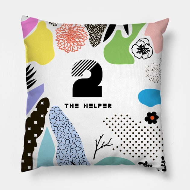 Enneagram 2 the Helper Pillow by ElenaDanilo