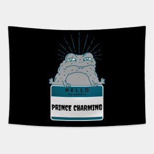 Hello My Name is Prince Charming Frog Tapestry