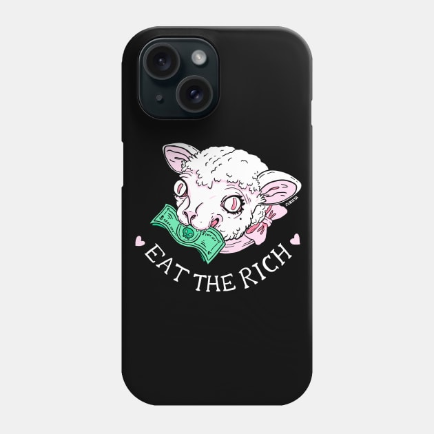 Eat the Rich Phone Case by Zubieta