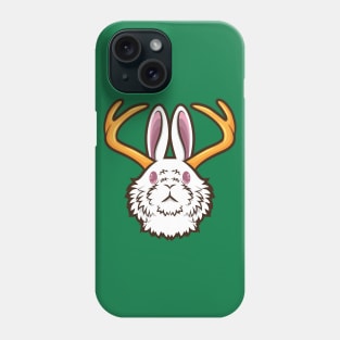 White Jackalope Phone Case