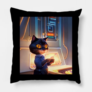 The Playful Cat Gamer Pillow