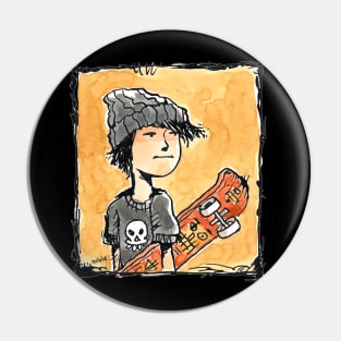 Skate Boy Pin