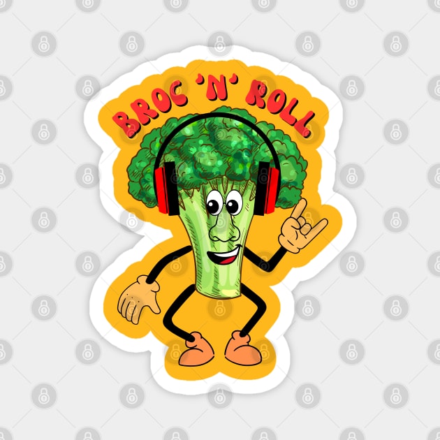 Broc n  Roll Magnet by DDCreates