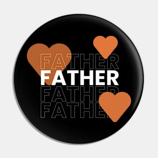 Father typography design Pin
