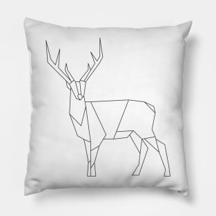 Deer line art Pillow