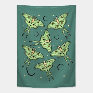 Luna moth design Tapestry