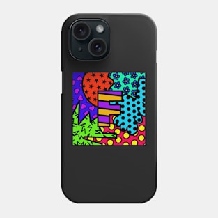 Alphabet Series - Letter F - Bright and Bold Initial Letters Phone Case