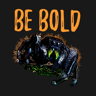 Be Bold Jumping Spider in Orange T-Shirt