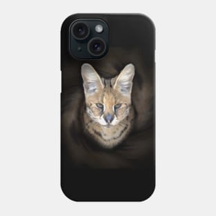 Serval portrait Phone Case