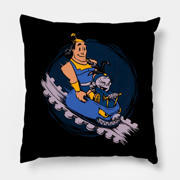 Emperor New Rollercoaster - Funny Movie Gift Pillow by Studio Mootant