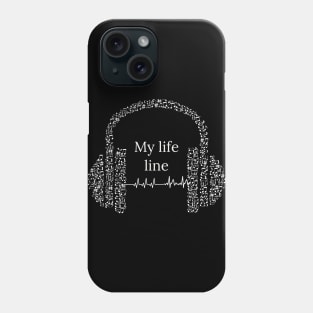 Music is my life line Phone Case