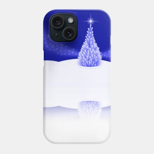 Winter Tree Night Scene Phone Case