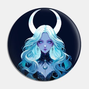 Moon Goddess Pin