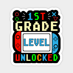 1st Grade Level Unlocked Video Game Magnet