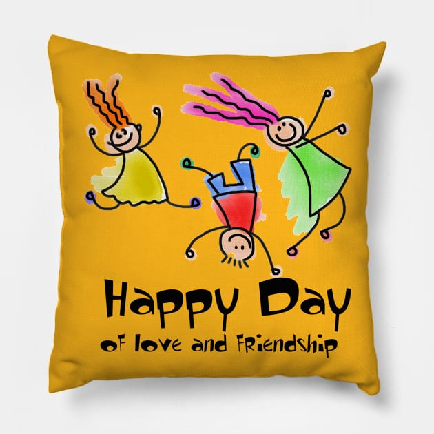 happy days Pillow by ABOHILI